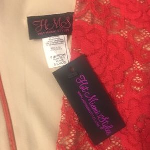 Hot Miami Styles Dresses - NWT Red Lace Sexy Dress Hot Miami Styles Dresses - NWT Red Lace Sexy Dress